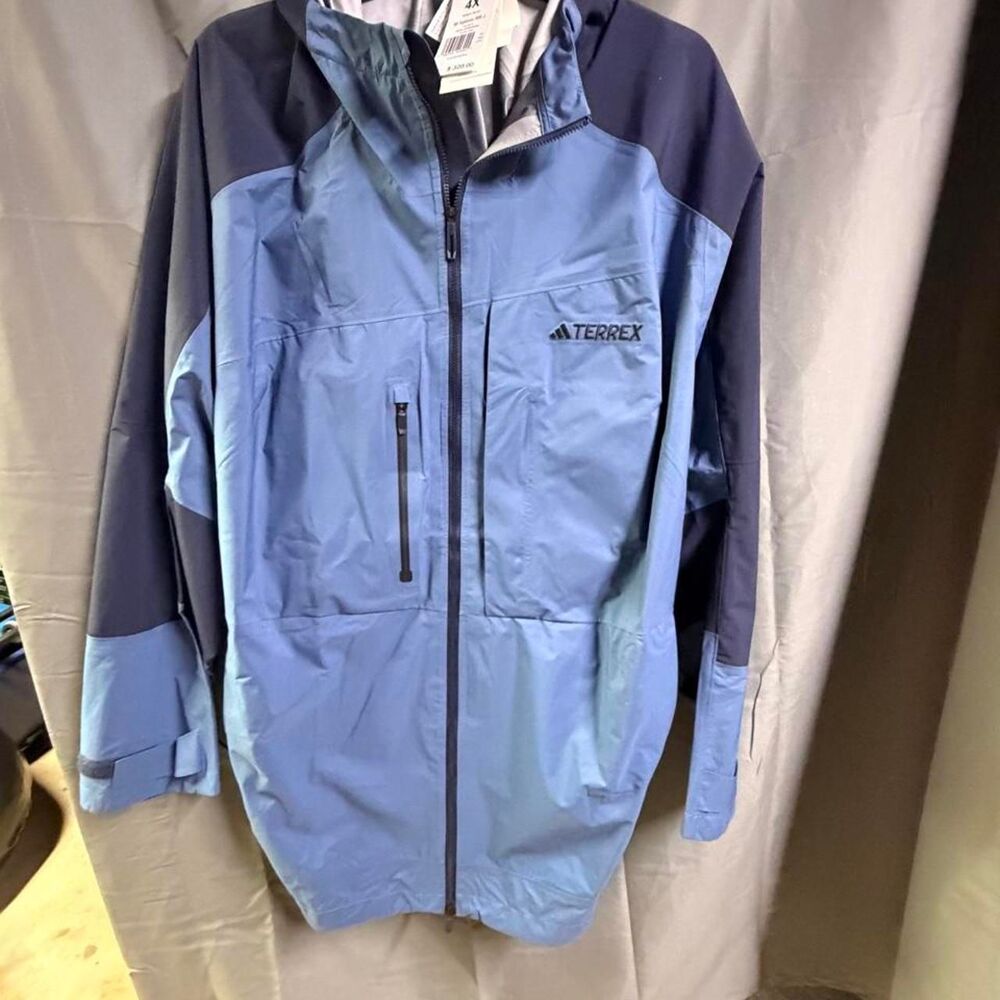 Adidas Men's Blue and Purple Jacket